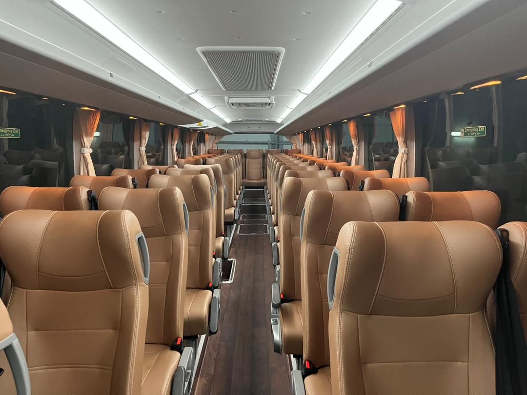 yutong bus seating arrangements alweam passenger transport bus rental dubai